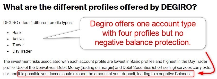 Degiro Account Profiles Degiro Account Profiles